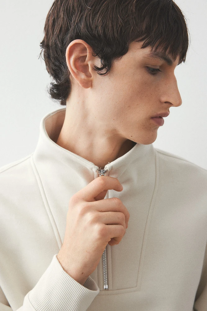 Regular Fit Half-Zip Sweatshirt