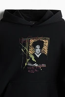 Oversized Fit Printed Hoodie