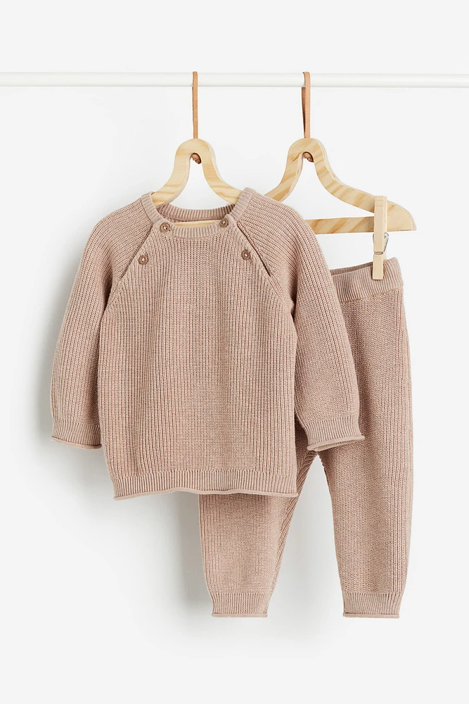 Chandail et pantalon en maille