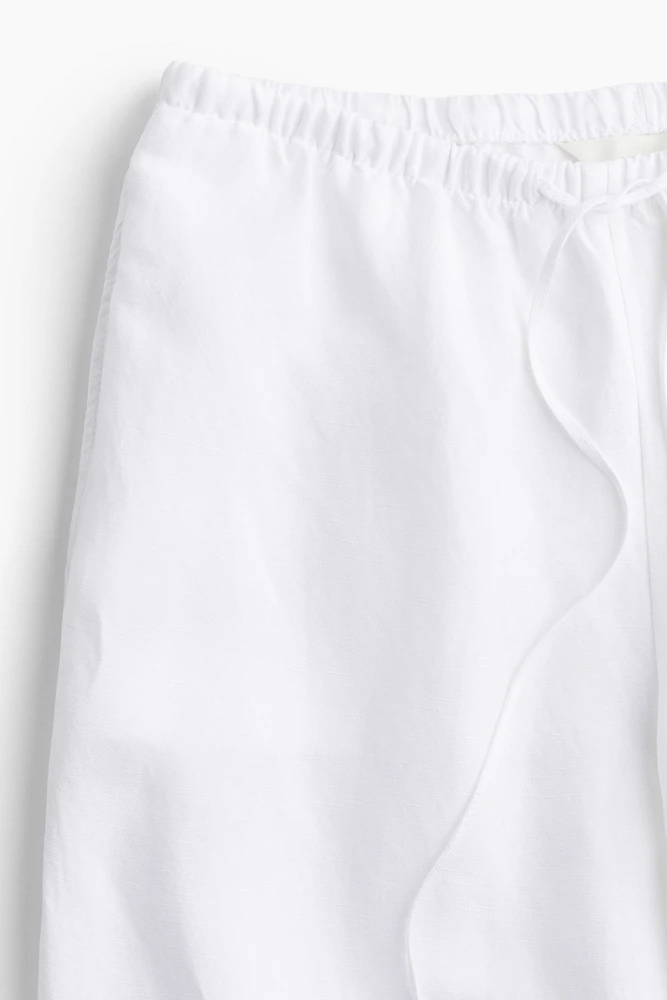 Linen-blend Pants