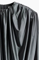 Shiny Draped Dress