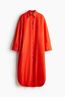 Robe chemisier grande taille en coton