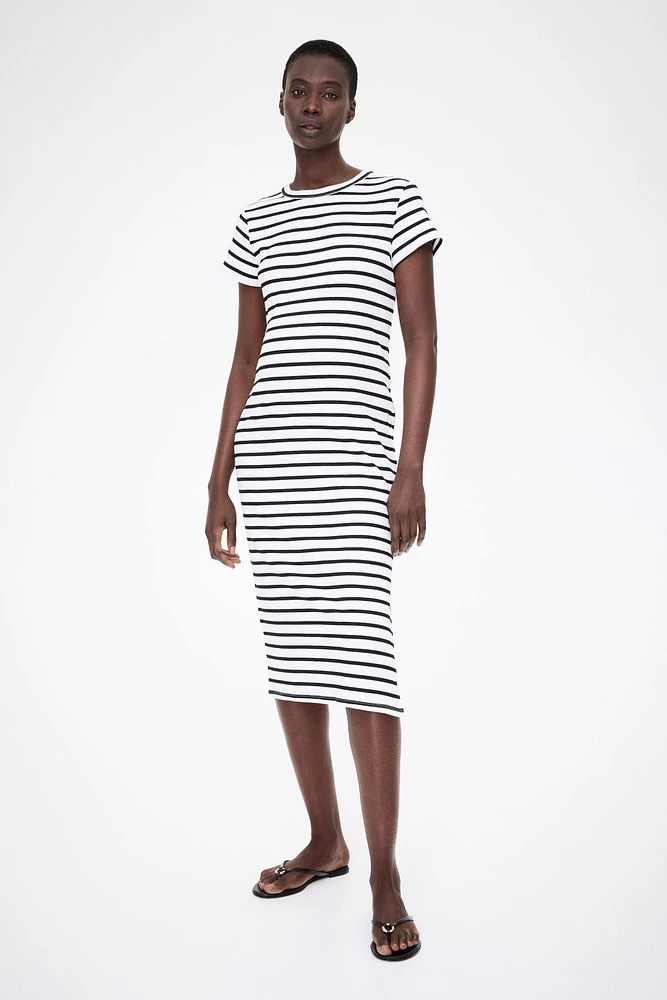 Robe T-shirt MAMA côtelée