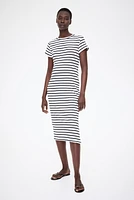 Robe T-shirt MAMA côtelée