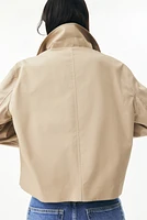 Twill Jacket with Collar