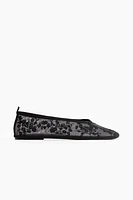 Embroidered Ballet Flats
