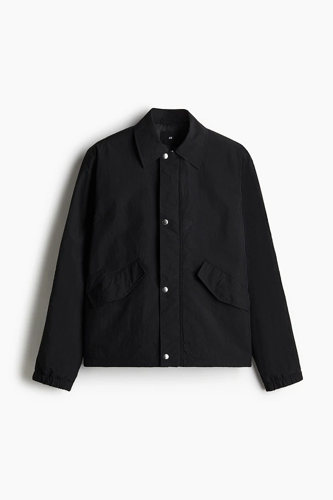 Veste utilitaire en nylon à coupe régulière