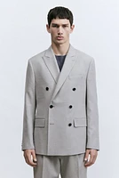 Regular-Fit Double-Breasted Jacket