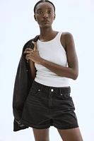 High Waist Denim Shorts