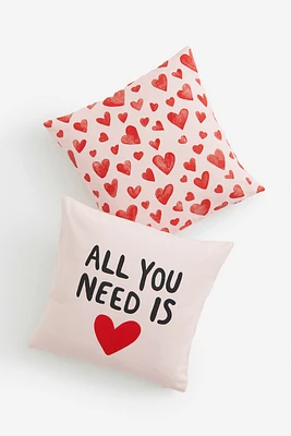 Lot de 2 housses de coussin