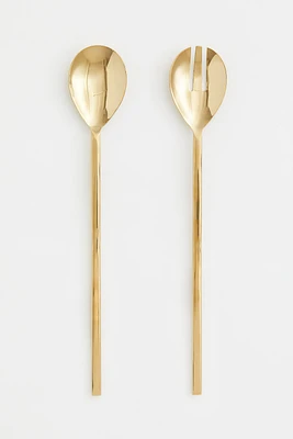 Couverts à salade en métal