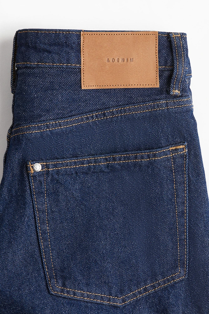 High-Waist Denim Shorts