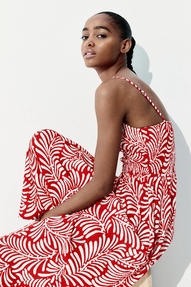 Smocked Strappy Dress
