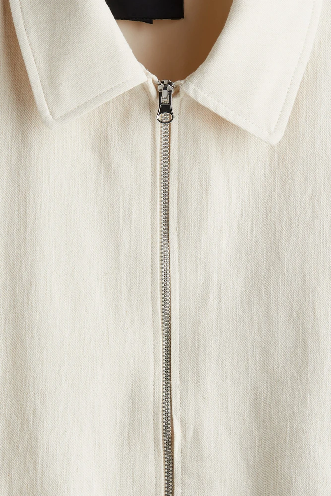 Regular-Fit Linen-Blend Jacket