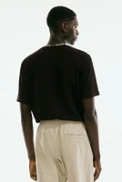 Regular Fit Rib-knit T-shirt