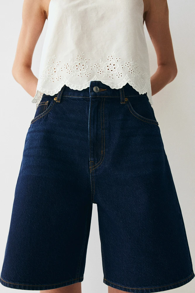 Denim Bermuda Shorts