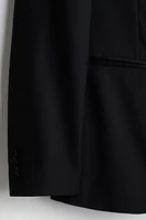 Veste toxédo près du corps en laine mélangée