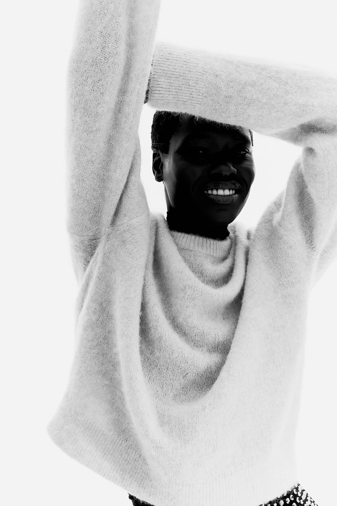 Oversized Alpaca-Blend Sweater