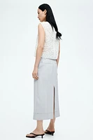 Sheer embroidered top
