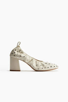 Studded Ballet-Style Pumps