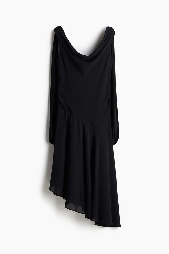 Cowl-Neck Dress