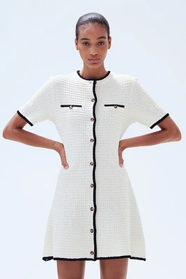 Textured-Knit Dress