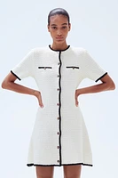 Textured-Knit Dress