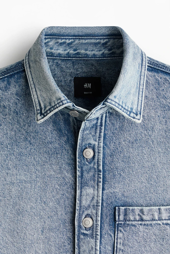 Boxy Denim Shirt