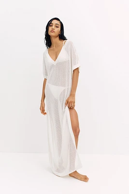 Pointelle-Knit Beach Dress