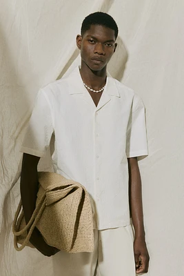 Regular-Fit Embroidered Resort Shirt