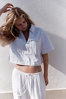 Straight-Leg Drawstring Pants