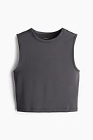 Cropped Sports Tank Top with DryMove™