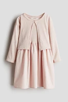 2-Piece Dress and Cardigan Set