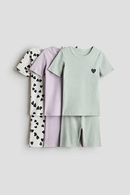 Lot de 3 pyjamas confortables en coton imprimé