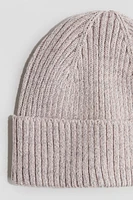 Tuque réfléchissante en tricot côtelé