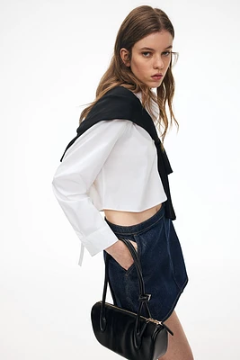 Tie-Detail Crop Top