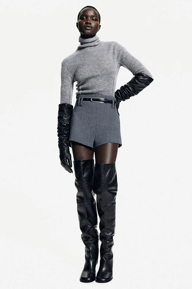 Mini short taille haute