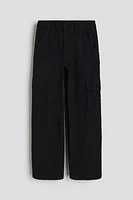 Wide-leg Cargo Pants