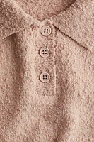 Bouclé-Knit Polo Shirt