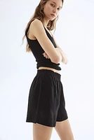 Linen-Blend Shorts