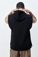 Regular-Fit Sleeveless Sports Hoodie with DryMove™