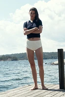 Fine-Knit Polo Shirt
