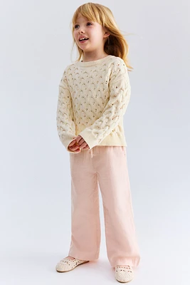Linen-Blend Pants