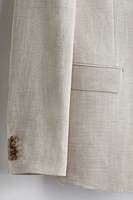 Regular-Fit Linen-Blend Jacket