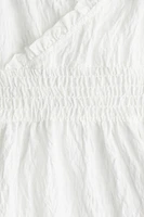 Smocked Ruffle-Trimmed Dress