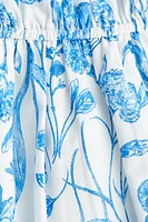 Robe en coton avec jupe à effet boule