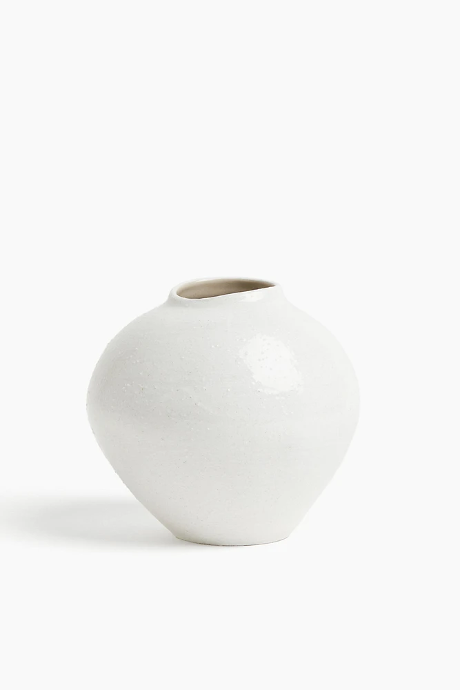 Vase irrégulier en grès cérame