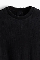 Boxy Fit Pointelle Jersey T-shirt