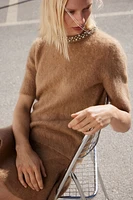 Flared Mohair-Blend Skirt