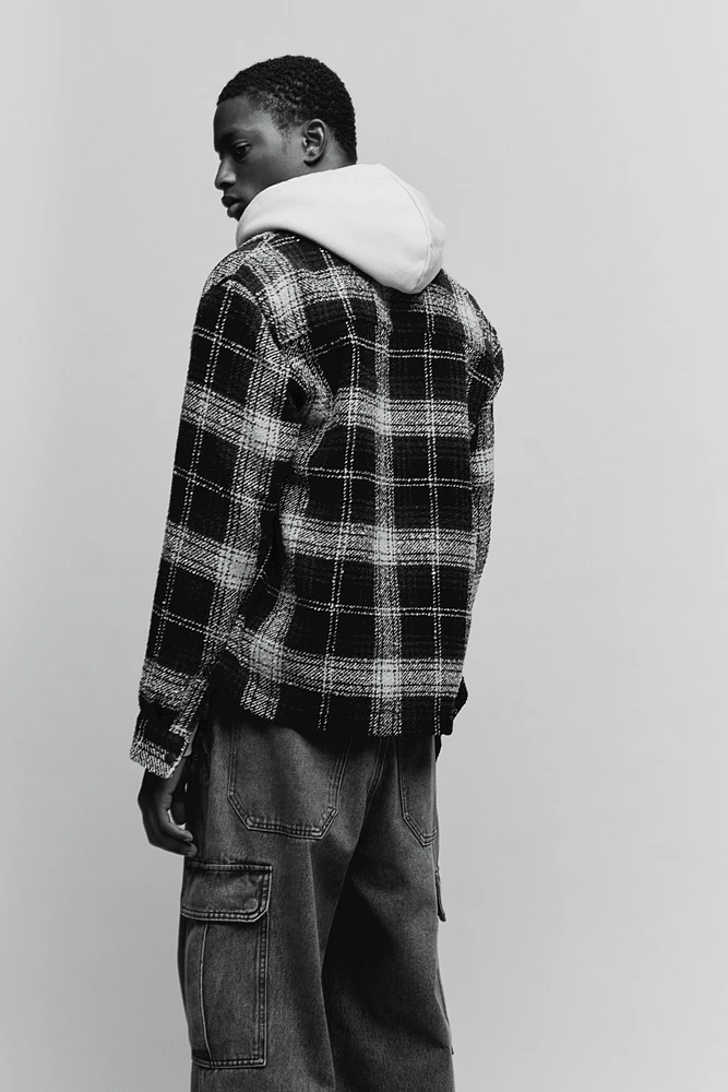 Regular Fit Overshirt with Zipper